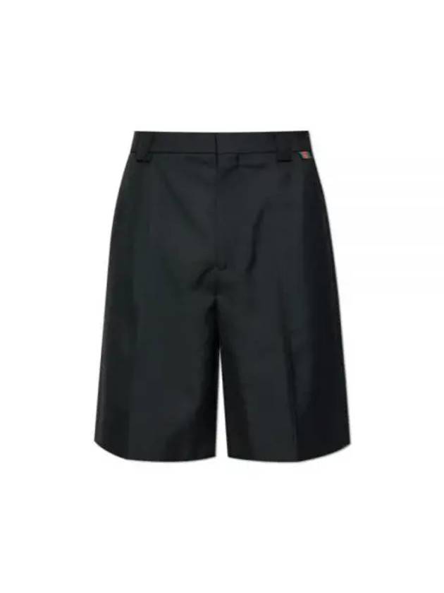 787249 ZAMI Army I 1043 Web Wool Blend Twill Shorts - GUCCI - BALAAN 1