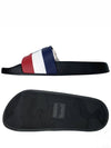 Three Stripes Basil Slippers Black - MONCLER - BALAAN 6