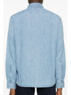 Denim Long Sleeve Shirt Blue - BRUNELLO CUCINELLI - BALAAN 4