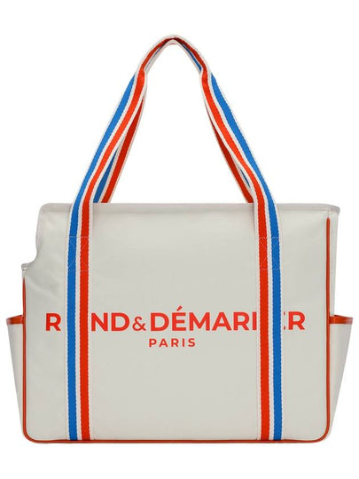 Signature Logo Tennis Racket Duffel Bag Ivory - ROND&DEMARRER - BALAAN 2