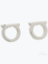 Gancini Earings Silver - SALVATORE FERRAGAMO - BALAAN 2