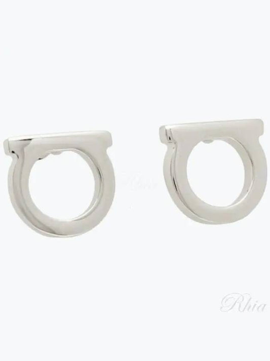 Gancini Earings Silver - SALVATORE FERRAGAMO - BALAAN 2