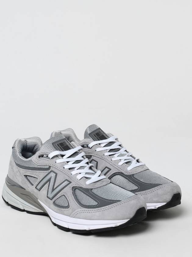 990v4 Core Low Top Sneakers Silver Grey - NEW BALANCE - BALAAN 3