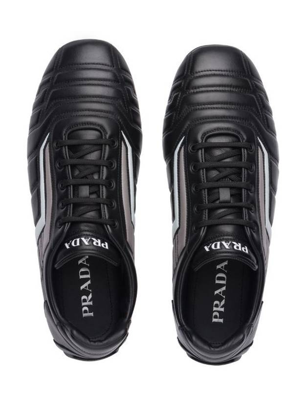 Men's Black Rev Low Top Oxford Sneakers 2EG325 A21 - PRADA - BALAAN 3