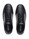 REV Logo Low Top Sneakers Black - PRADA - BALAAN 4