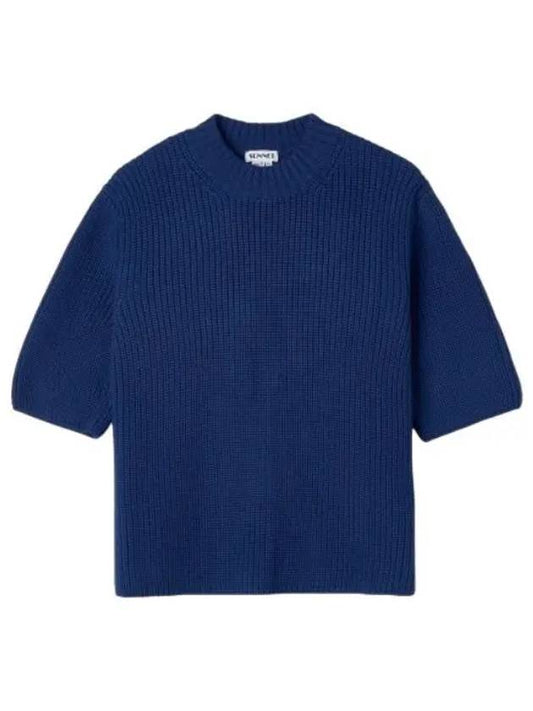 Short sleeve knit electric blue - SUNNEI - BALAAN 1