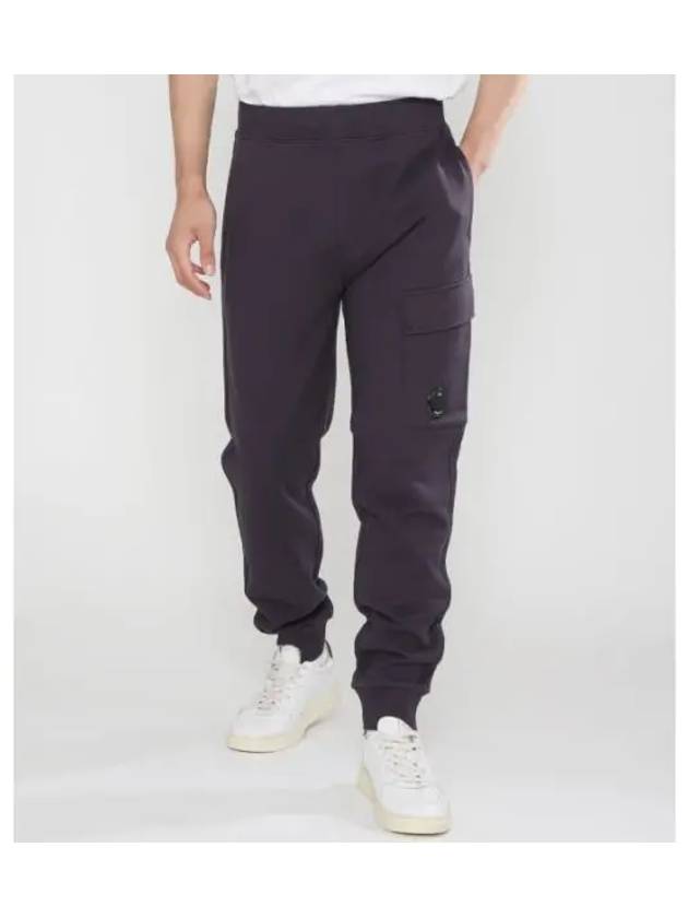 Diagonal Raised Fleece Track Pants Nightshade - CP COMPANY - BALAAN 1