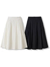Pleated Banding Long Skirt White - LESEIZIEME - BALAAN 10