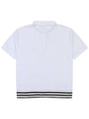 Loose fit poly golf t-shirt WHITE - WHITEBALL - BALAAN 3