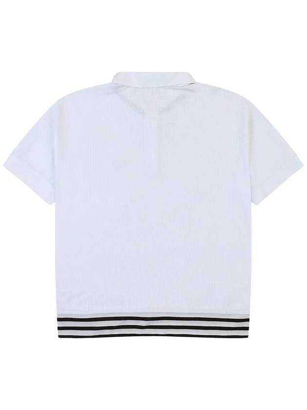 Loose fit poly golf t-shirt WHITE - WHITEBALL - BALAAN 3