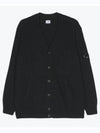 Lambswool GRS Buttoned Cardigan Navy - CP COMPANY - BALAAN 2