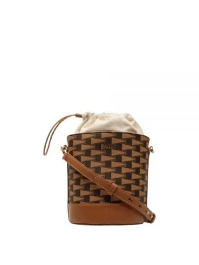 Pennant Logo Bucket Bag Brown - BALLY - BALAAN 2