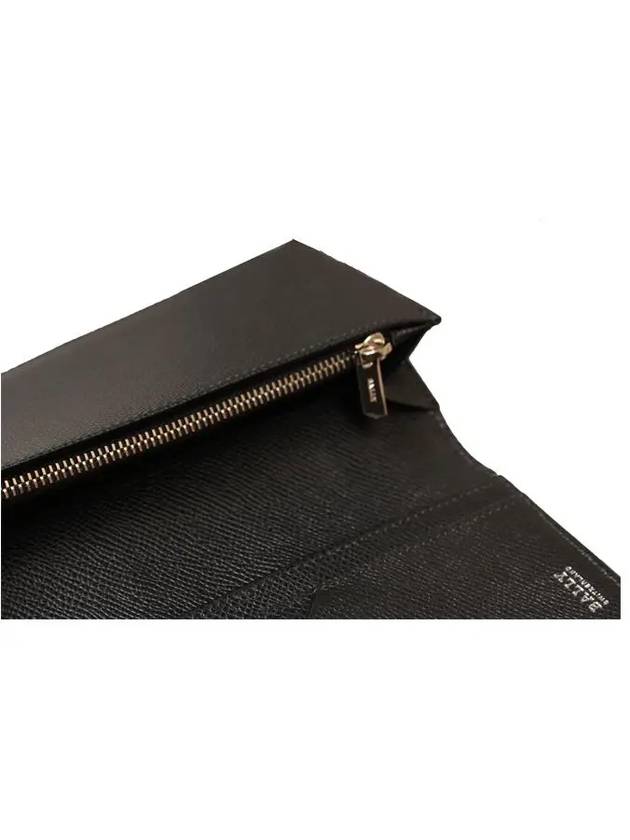 Taliro Three Stripes Logo Long Wallet Black - BALLY - BALAAN 5