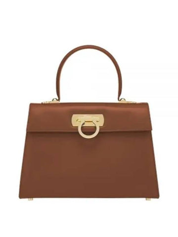 Iconic Large Tote Bag Cuoio - SALVATORE FERRAGAMO - BALAAN 1