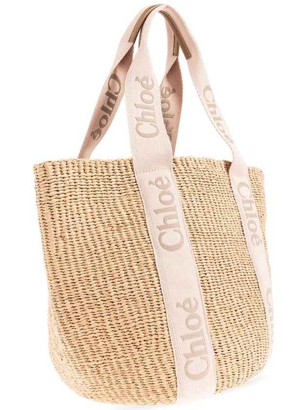 Woody Large Basket Tote Bag Beige - CHLOE - BALAAN 5