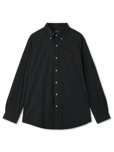 Custom fit poplin shirt black - POLO RALPH LAUREN - BALAAN 1