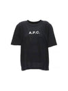 Mae Pique Mesh Short Sleeve T-Shirt Black - A.P.C. - BALAAN 2