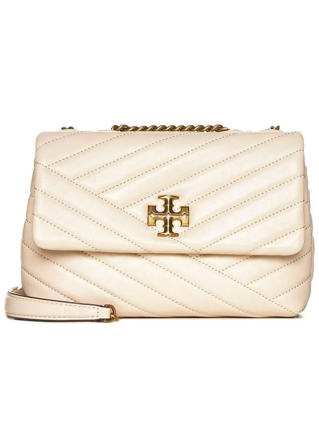 Kira Chevron Convertible Strap Small Shoulder Bag New Cream - TORY BURCH - BALAAN 2