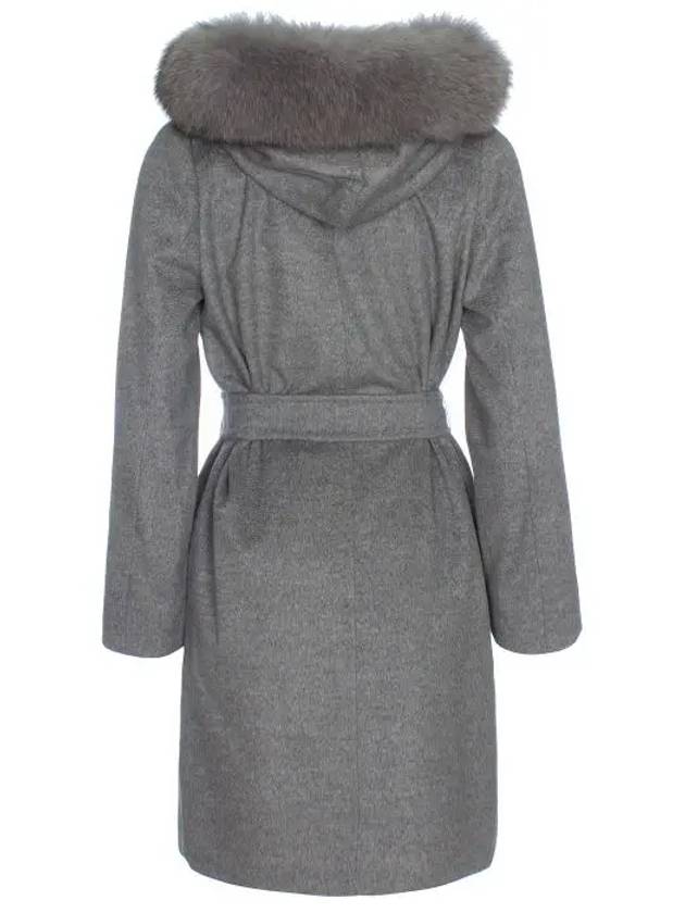 Studio 3 Mango Wool Hooded Single Coat Grey - MAX MARA - BALAAN 3