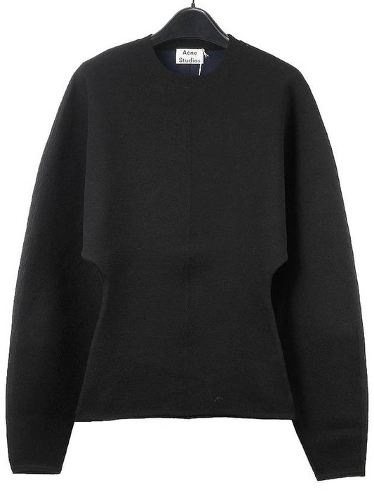 Acne Women s KONSTANZE COMPACT Wool Knit A60151 BLACK ANC143bk - ACNE STUDIOS - BALAAN 1