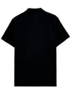 Heart Logo Polo Shirt Black - AMI - BALAAN 3