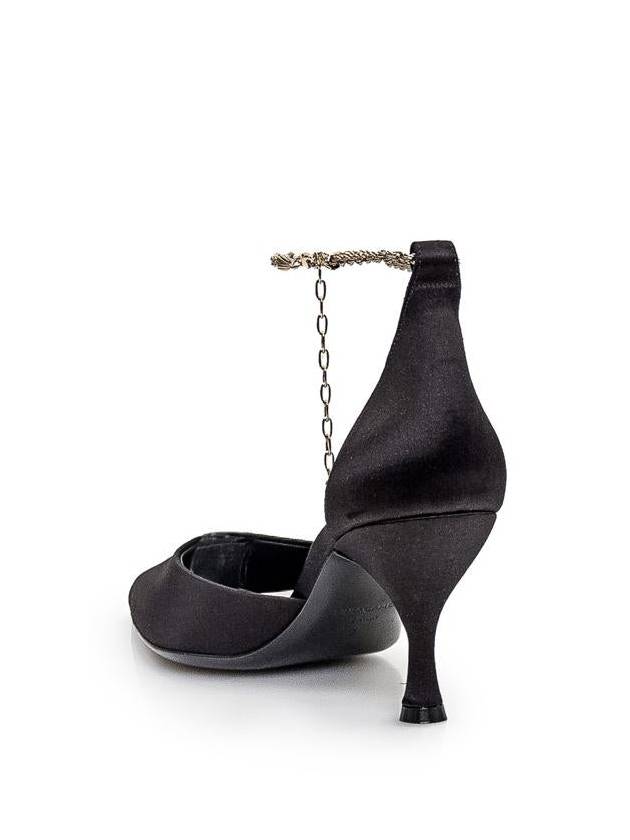 Dana Ankle Chain Pumps Black - SALVATORE FERRAGAMO - BALAAN 4