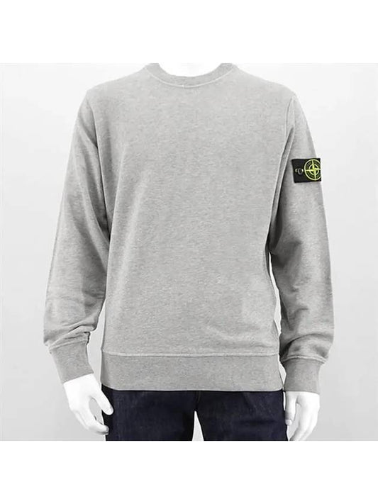 Wappen Patch Garment Dyed Sweatshirt Grey - STONE ISLAND - BALAAN 2