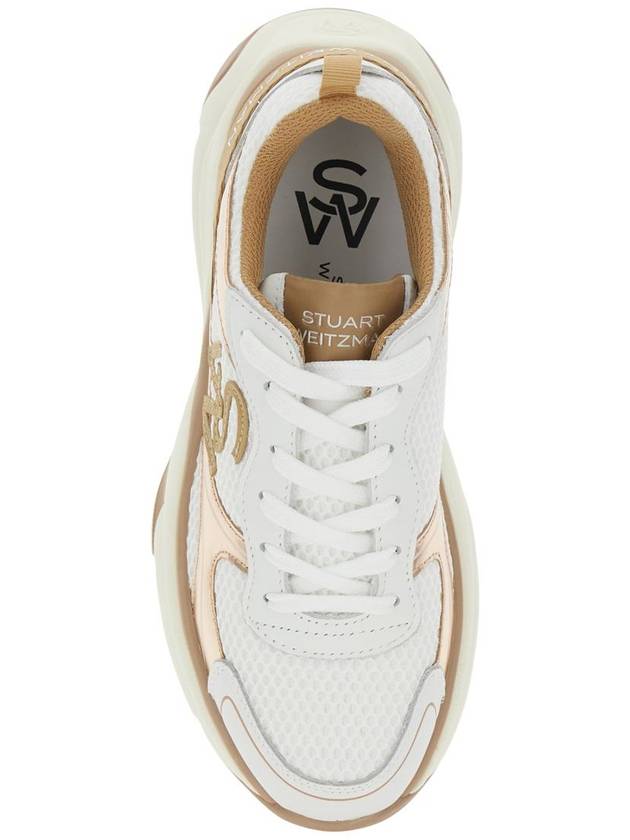 Multicolor Sneakers With Logo Embroidery On The Side And Logo Patch On The Heel In Leather And Mesh Woman - STUART WEITZMAN - BALAAN 4