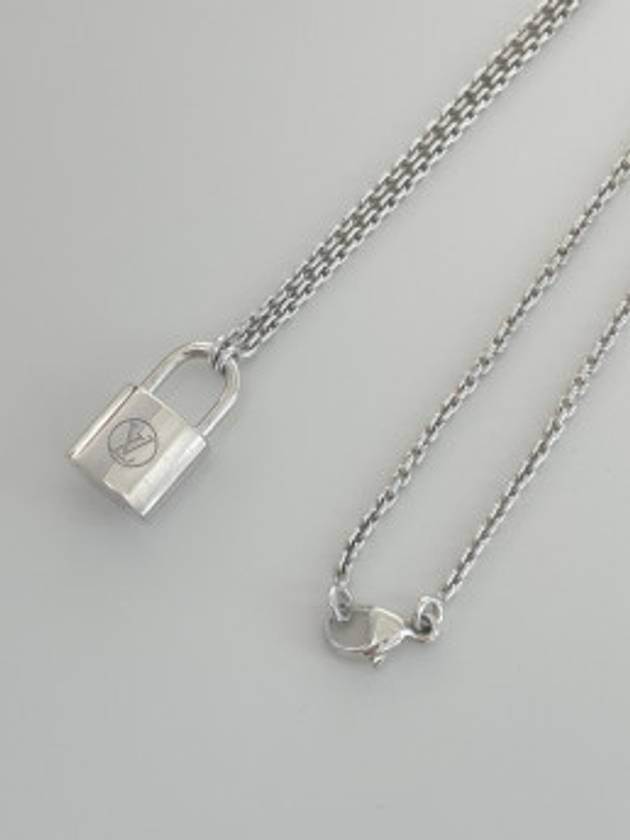 Silver Lockit Necklace Silver - LOUIS VUITTON - BALAAN 3