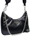 Women s 1BH204 Padded Nappa Re Edition Hobo Shoulder Bag New Built in NFC Chip - PRADA - BALAAN 3