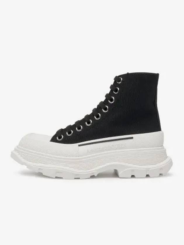 Tread Slick High Top Sneakers White Black - ALEXANDER MCQUEEN - BALAAN 2