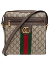 Men's Ophidia GG Small Messenger Bag Beige Ebony - GUCCI - BALAAN 2