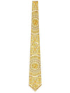 Barocco silk tie yellow - VERSACE - BALAAN 1