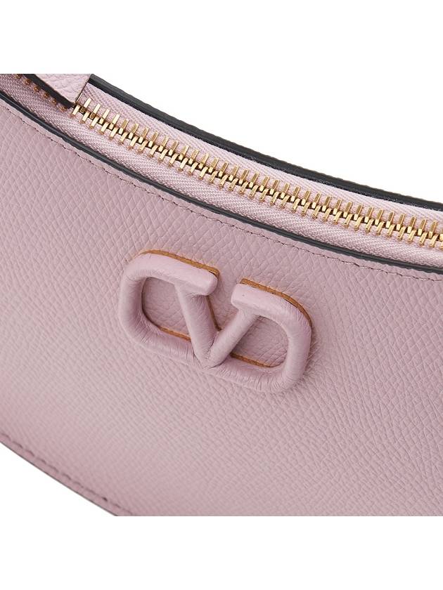 V Logo Classic Leather Chain Shoulder Bag Pink - VALENTINO - BALAAN 7