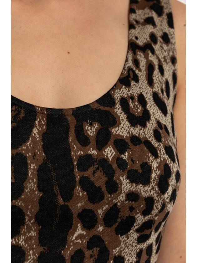 leopard print sleeveless dress F6AWETFJGAS - DOLCE&GABBANA - BALAAN 6