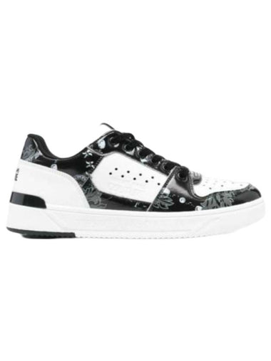 Jeans Couture Low Top Sneakers White Black - VERSACE - BALAAN 1