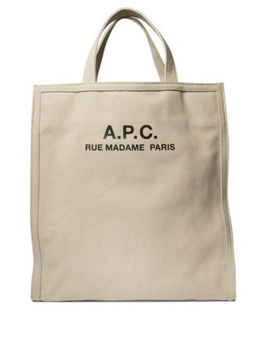 Recovery Logo Printing Cotton Tote Bag Beige - A.P.C. - BALAAN 1