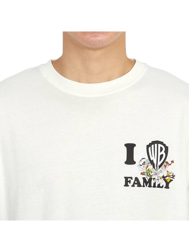 WB I Love Short Sleeve T-Shirt White - FAMILY FIRST - BALAAN 7