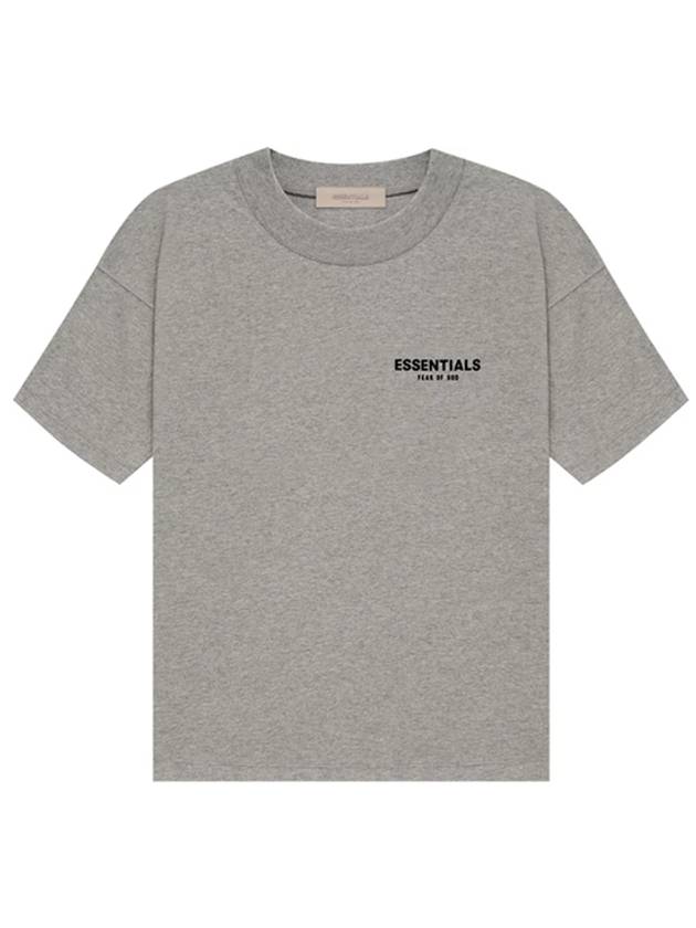 Essentials The Core Logo Print Cotton Short Sleeve T-Shirt Dark Oatmeal - FEAR OF GOD - BALAAN 2