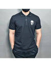 McQueen Skull Patch Logo Polo Short Sleeve Black - ALEXANDER MCQUEEN - BALAAN 2