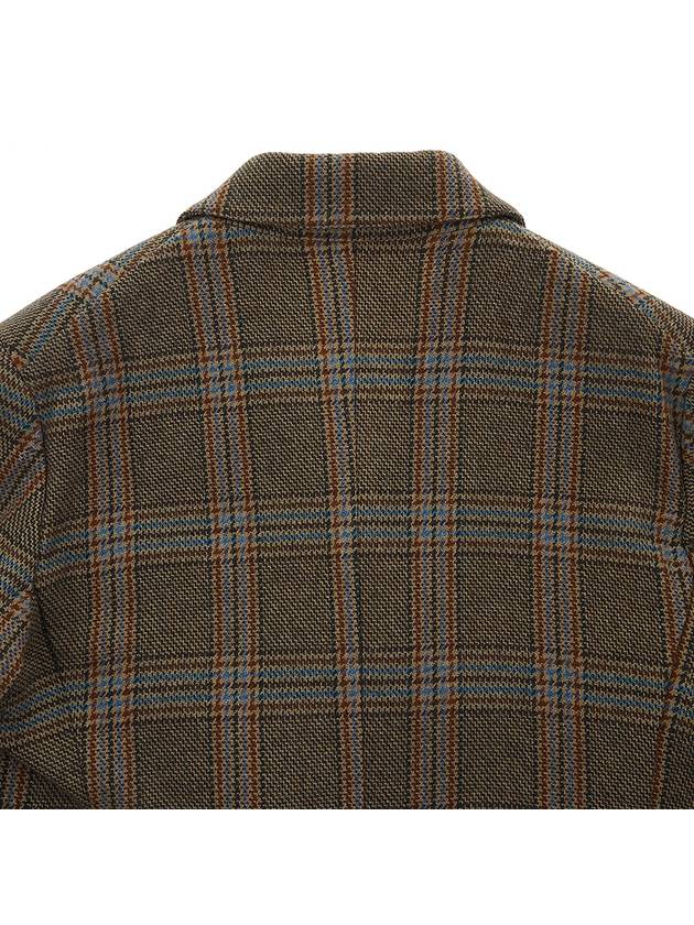 Men's Breasted Check Double Coat Brown - VIVIENNE WESTWOOD - BALAAN.