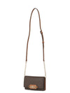 Heather Extra Small Logo Canvas Cross Bag Brown - MICHAEL KORS - BALAAN 4