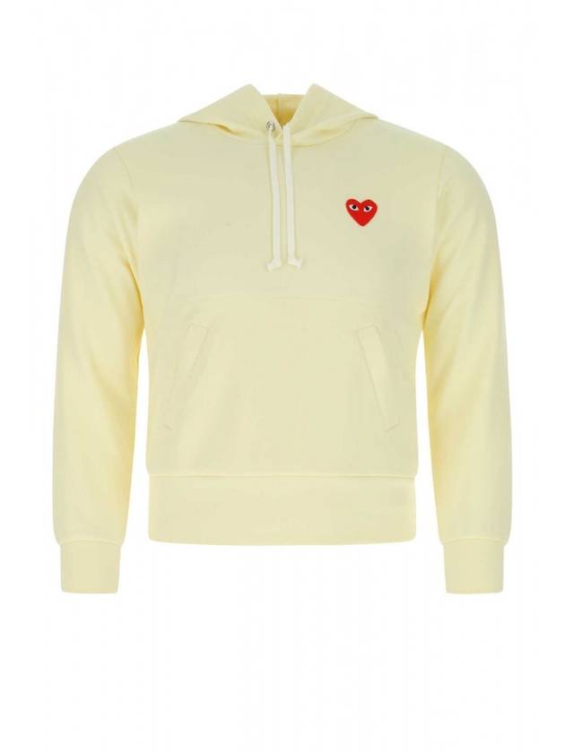 Red Heart Wappen Hoodie Top Ivory - COMME DES GARCONS - BALAAN 1