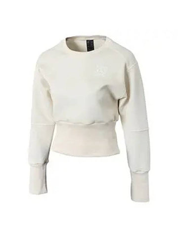 Women's Crew Sweatshirt Ivory - ADIDAS - BALAAN 1