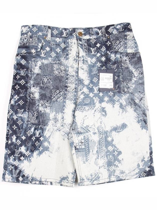 Monogram Bandana Denim Shorts 34 - LOUIS VUITTON - BALAAN 1