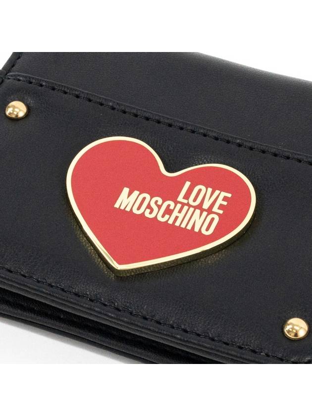 Love logo decoration two-fold wallet JC5628PP1ILN2 - MOSCHINO - BALAAN 5