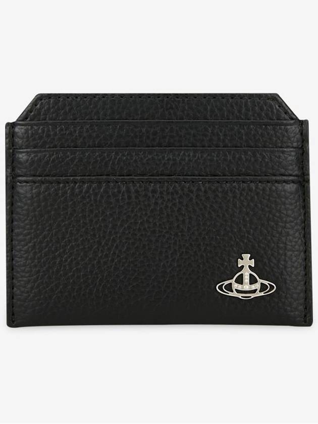 Lee Vegan Slim Logo Polyurethane Card Wallet Black - VIVIENNE WESTWOOD - BALAAN 3