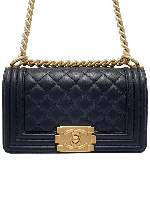 Women s A67085 Black Gold Boy Small Chain Shoulder Bag - CHANEL - BALAAN 2