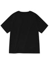 Standard Logo TeeBlack Unisex Logo Short Sleeve T-Shirt Black - PHOS333 - BALAAN 3