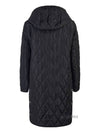 Diamond Quilted Hooded Single Coat Black - BURBERRY - BALAAN 4